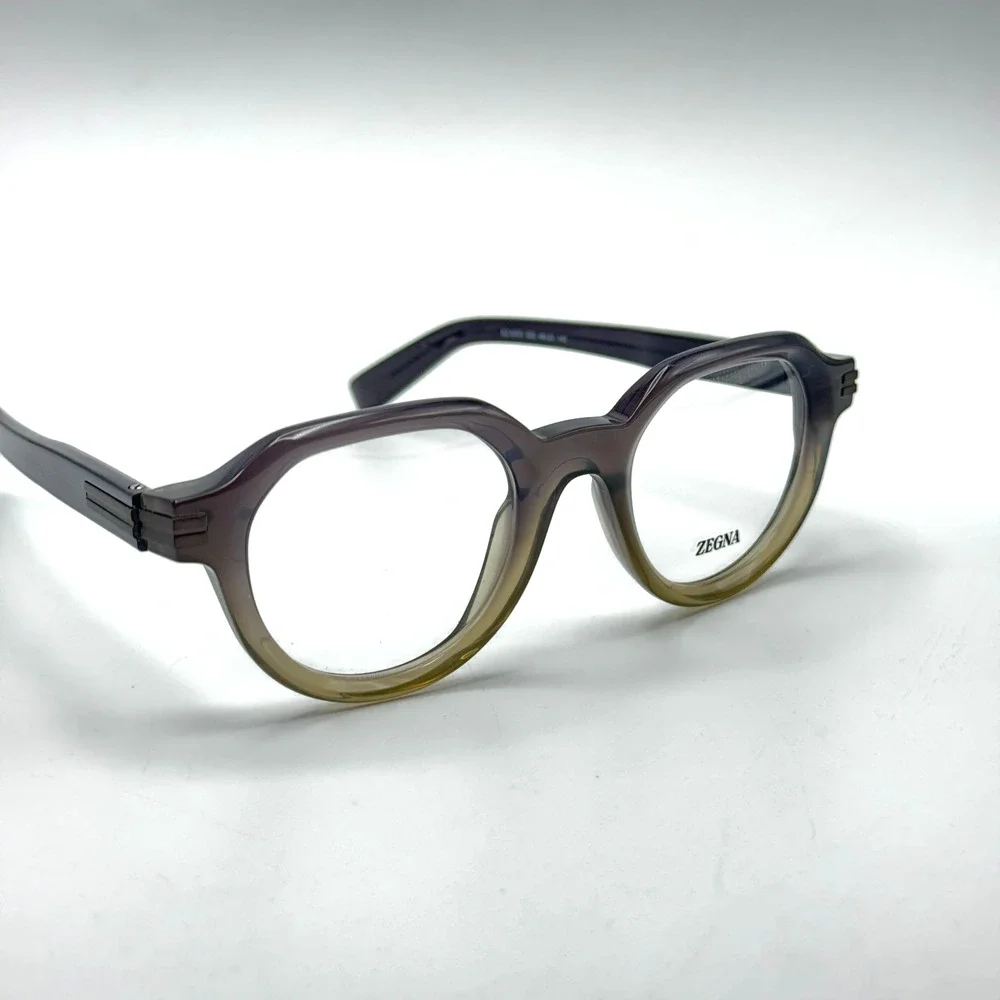 Ermenegildo Zegna Eyeglass Frames EZ5303 020 Gray Gradient Geometric 49-23-145